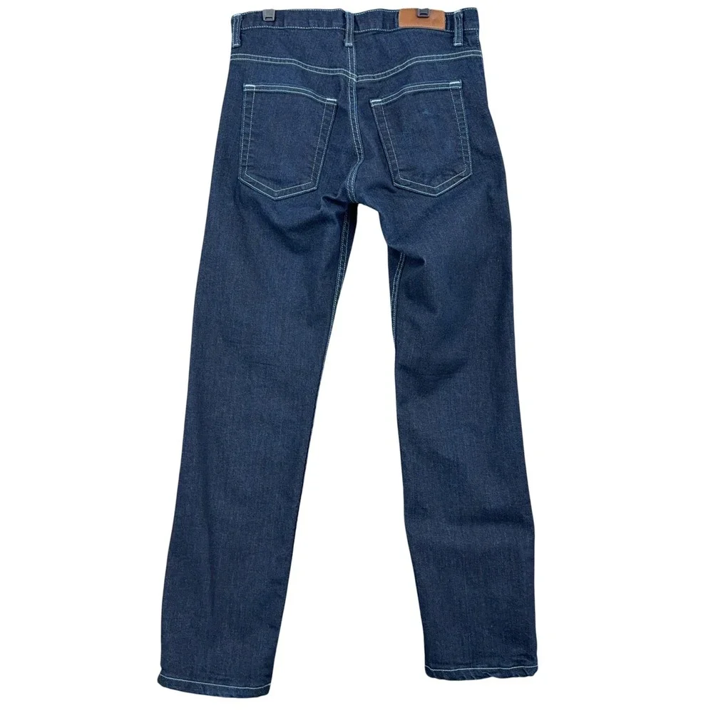 Dearborn Denim‎ Straight Leg Men 29 Cotton Blend Dark Wash Blue